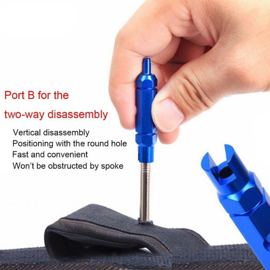 Aluminum Alloy Valve Core Removal Wrench Road Bike Accessories Universal Red