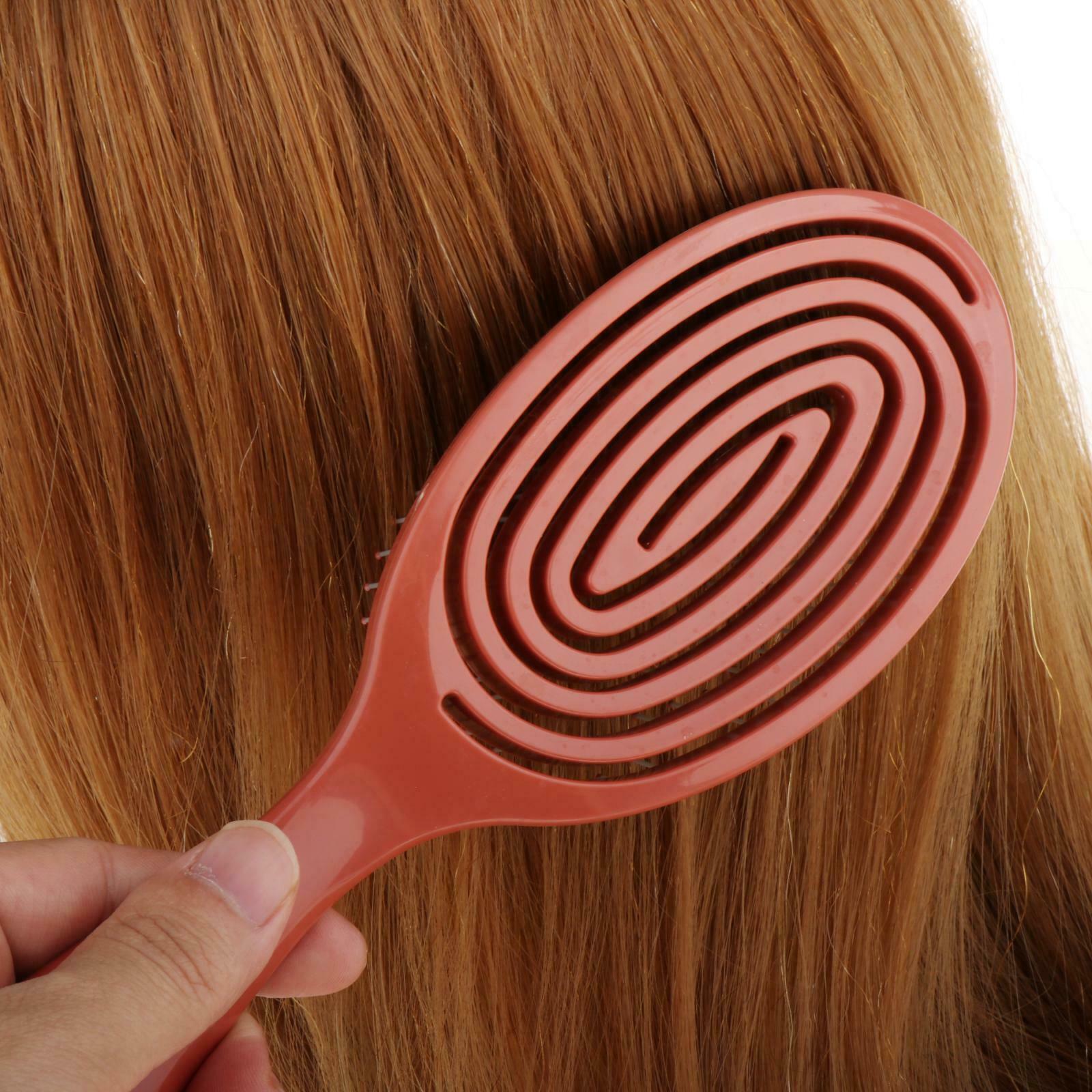 Detangler Comb Hair Brush Styling Comb Scalp Massage Hair Care Brown