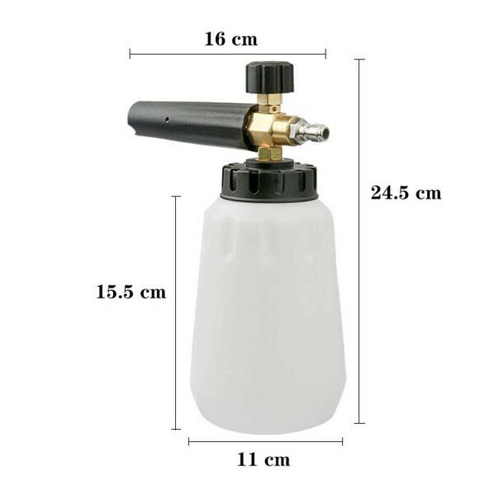 1L Adjustable Snow Foam Lance for Pressure Washer with 1/4'' Quick Connector