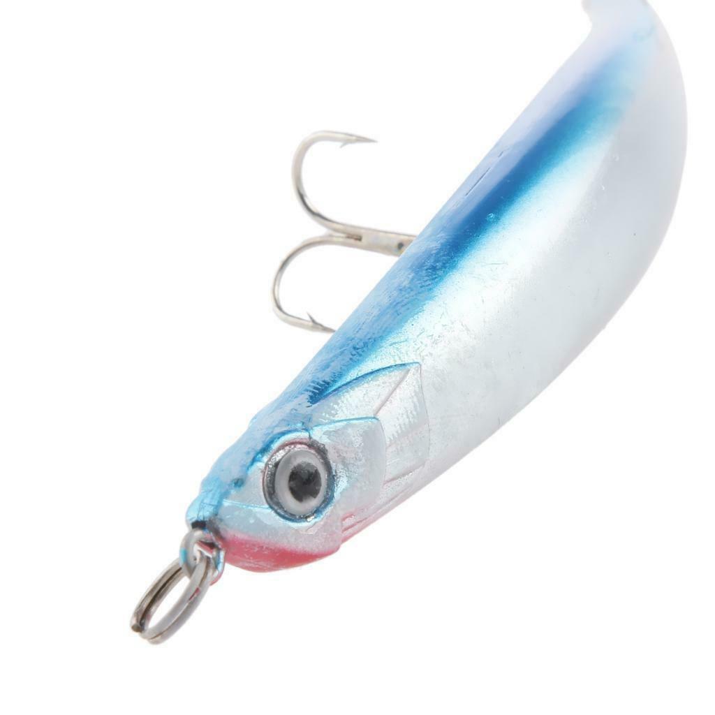 2pcs/lot Soft Plastic Fishing Lures Fishing Baits 11 cm/4.3 inch Green / Blue
