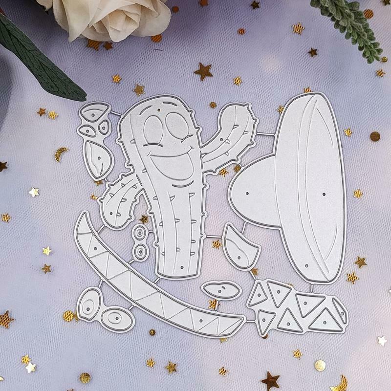 Cactus Metal Cutting Dies Stencil Scrapbooking DIY Album Stamp Paper Card Mold