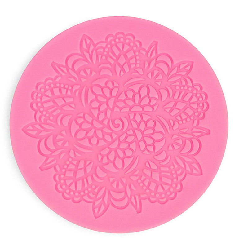 Lace Silicone Mold Mould Sugar Craft Fondant Mat Cake Decorating Baking iu.l8