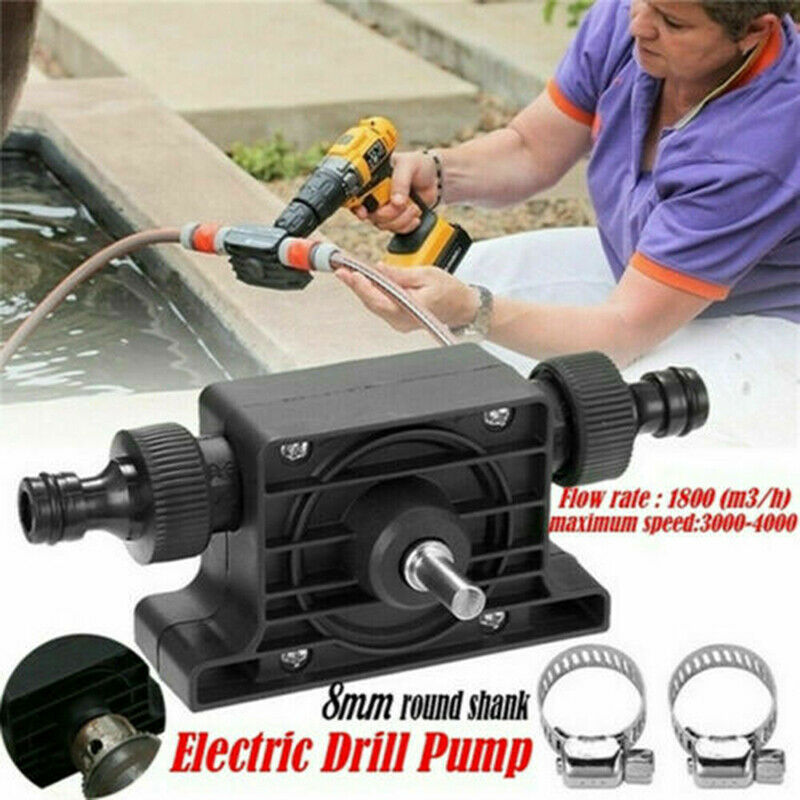 Portable Electric Powered Drill Pump Self Priming Oil Fluid Water Transfer PBDA