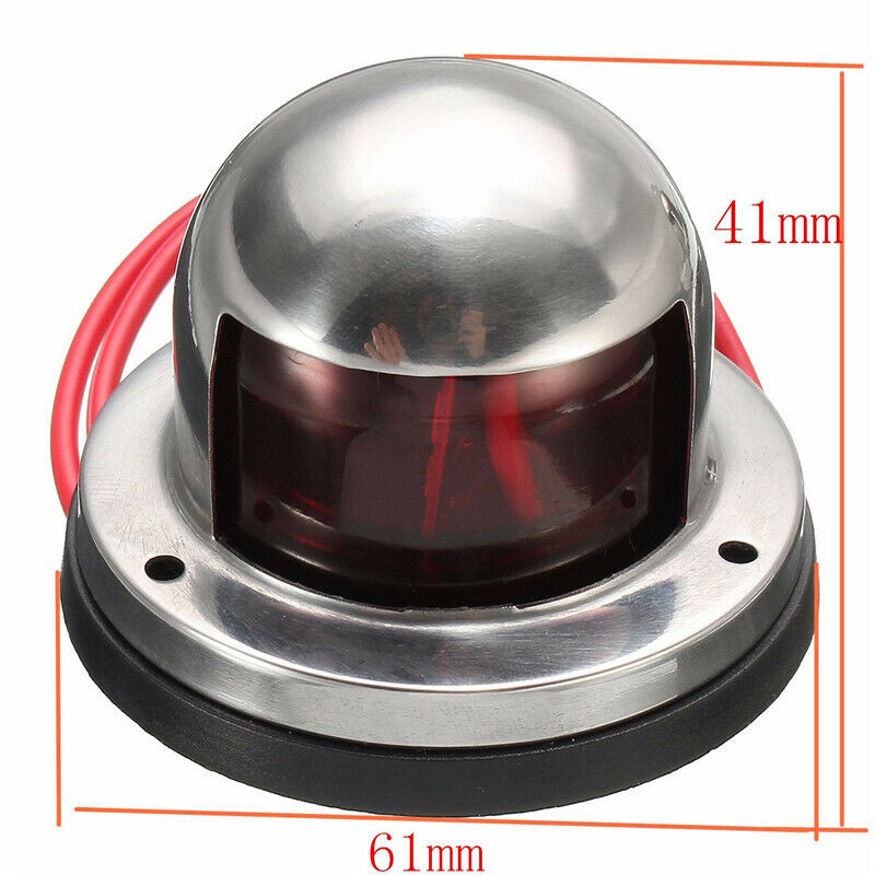2X LED Bow Navigation Light Red Green Sailing Signal Light for Marine Boat_e Tt