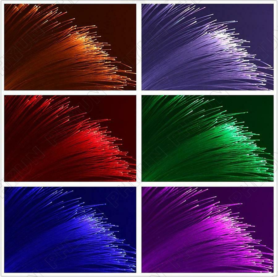 200x Car RGBW LED Fiber Optic Light RF Bluetooth APP Control Star Ceiling Cable