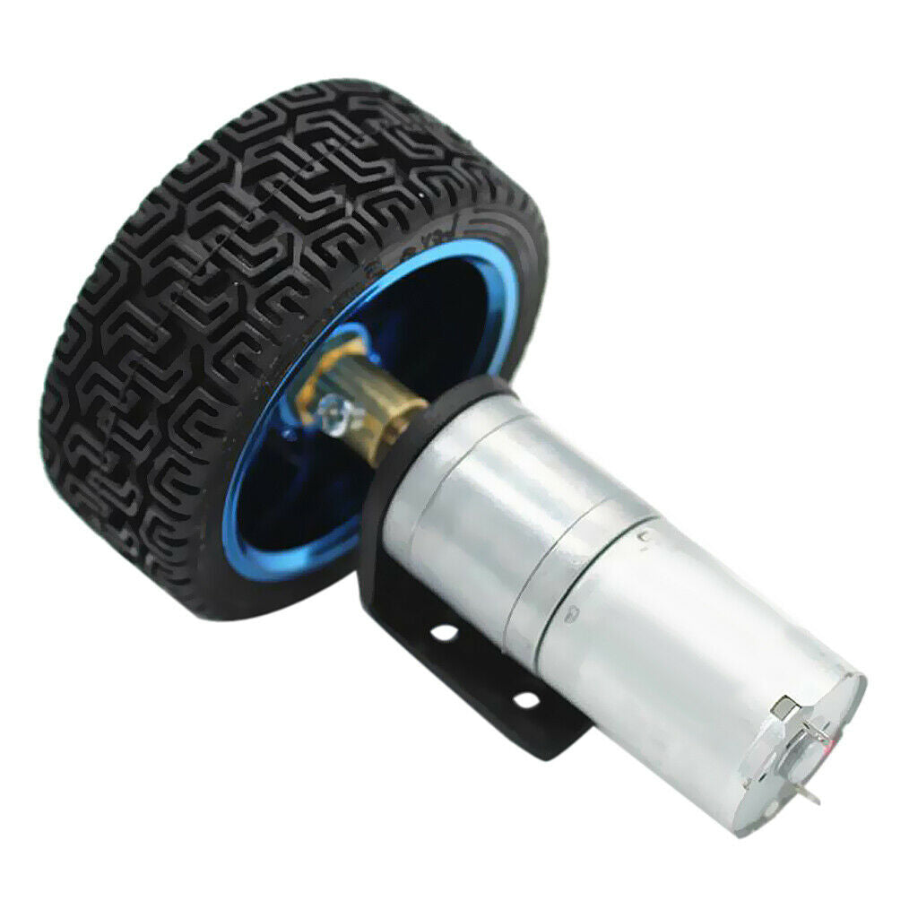 6V 130RPM DC Electric Motor Gear  Reducer Gear Motor Tire for Smart Car