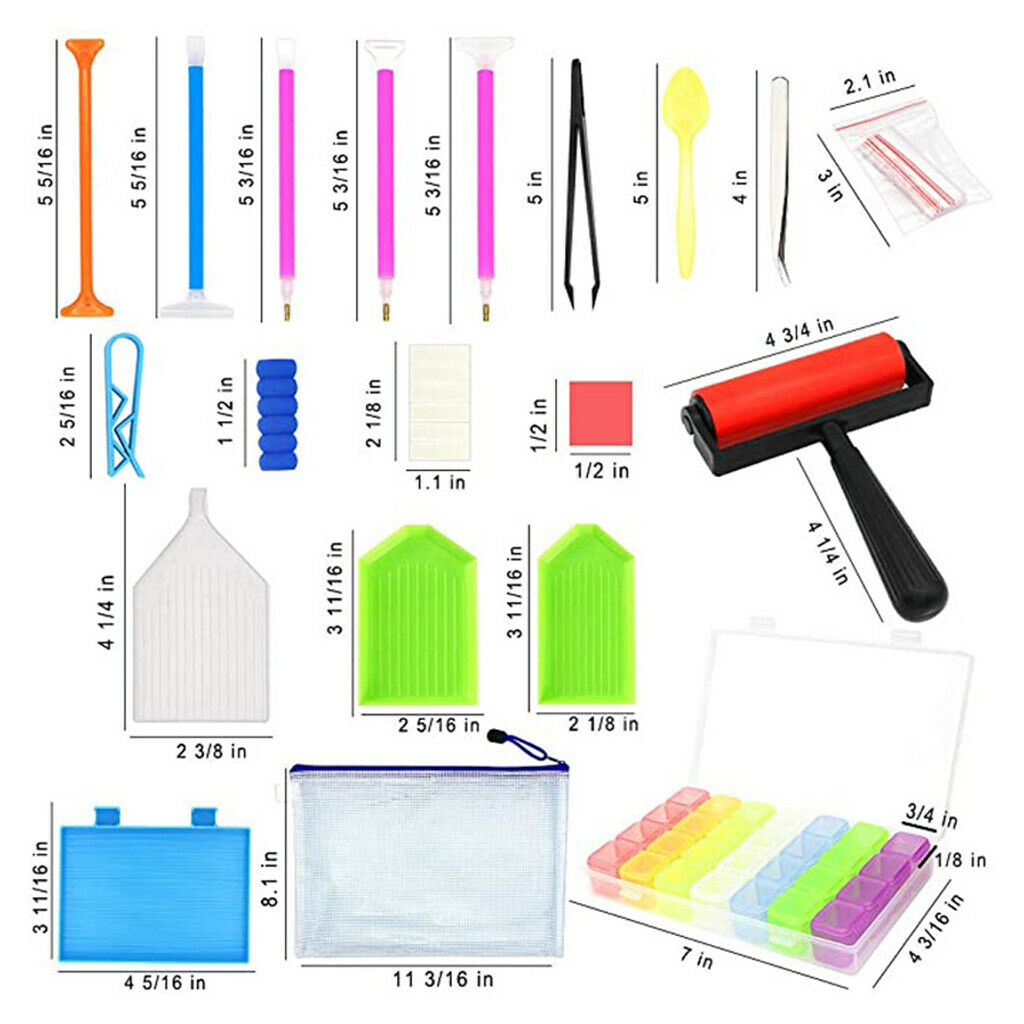 60 Pieces 5D Diamond Painting Tools, Painting Accessories Diamond Cross Sticky