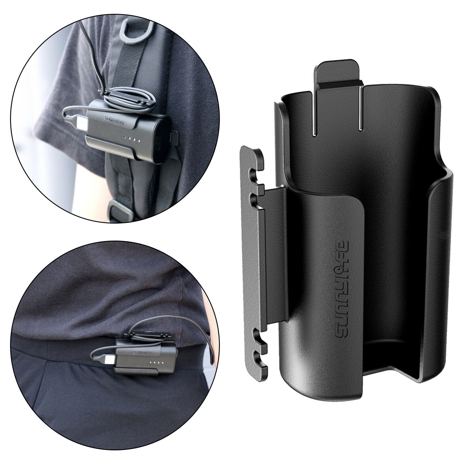 Battery Storage Case Bracket Shell Cable Tidy Winder For DJI FPV Goggles V2