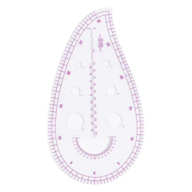 4pcs/set Tailor Comma Sleeve Cage Ruler Scale Measure Sewing Dressmaking Drawing