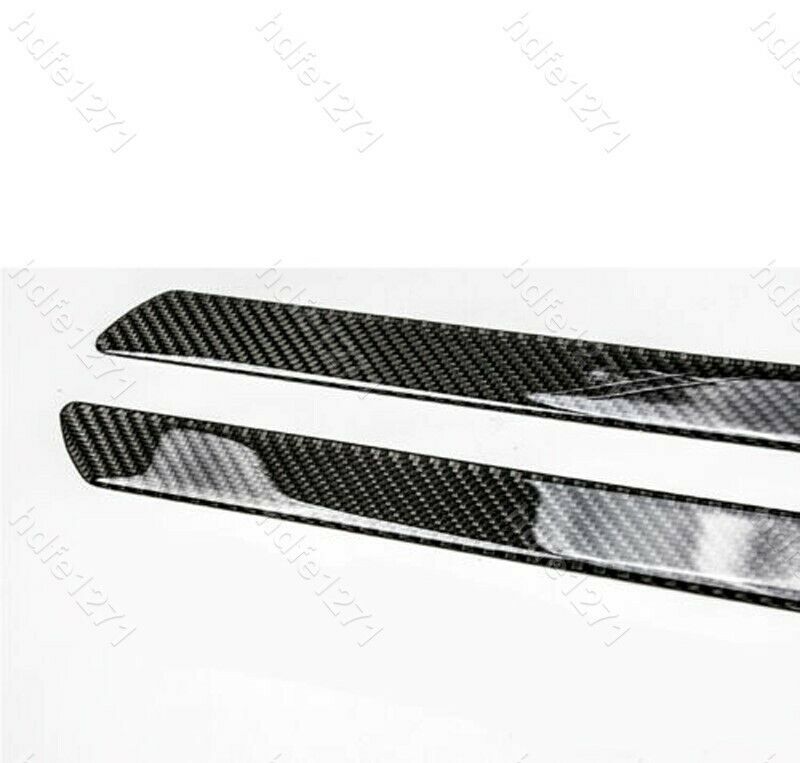 2x 60cm Carbon Fiber Car Door Scuff Plate Sill Cover Panel Guard Step Protector