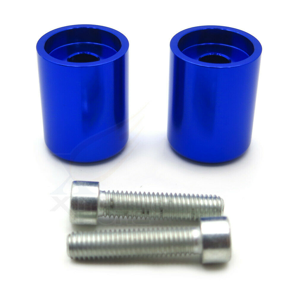 Motorcycle Blue Bar Ends NOLOGO For Kawasaki Ninja 250R 500R 650R