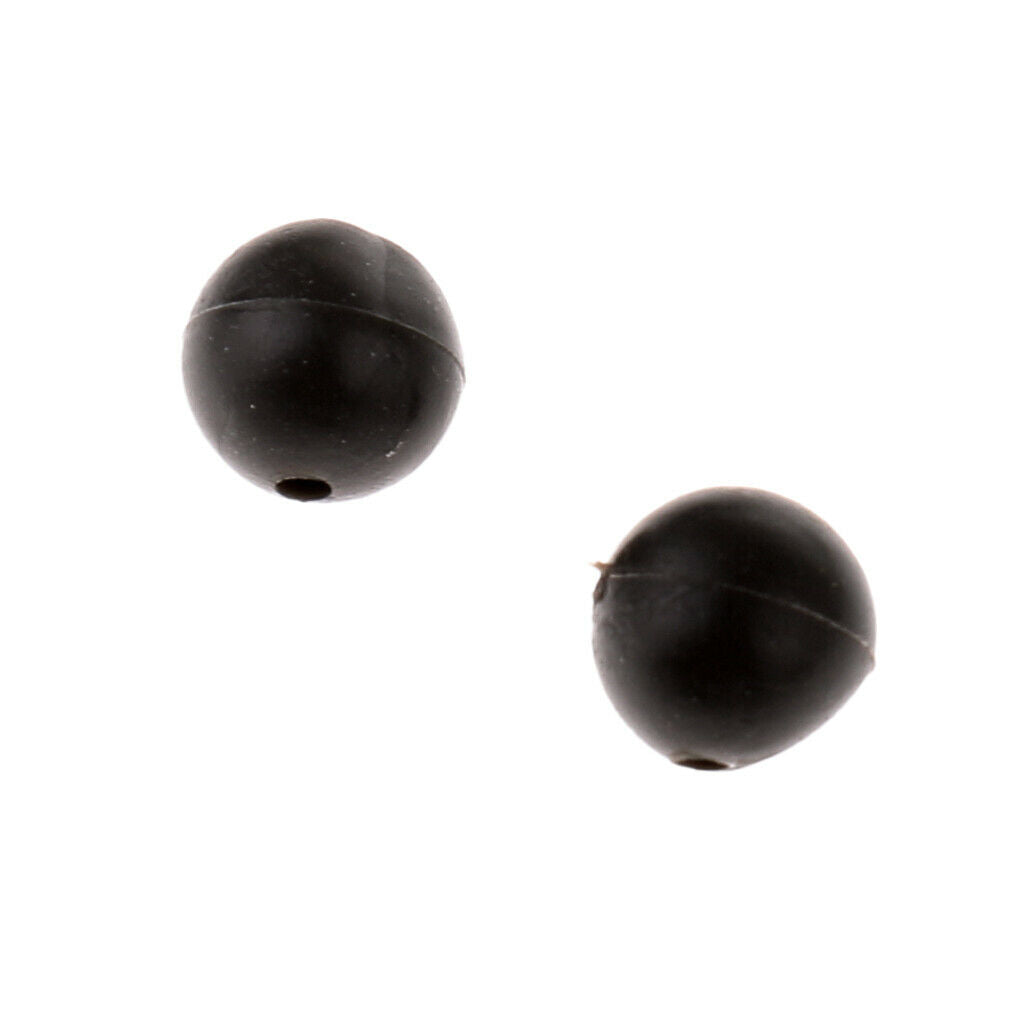 20x 5mm Rubber Fishing Beads Lure Floating Rig Beads Carp Fishing Accessory