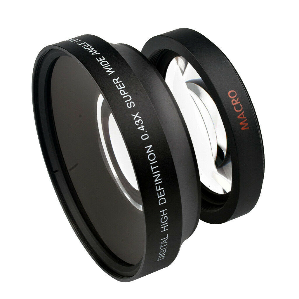 72mm 0.43x Wide Angle Lens with Macro for   HPX170 HMC150 DVX100