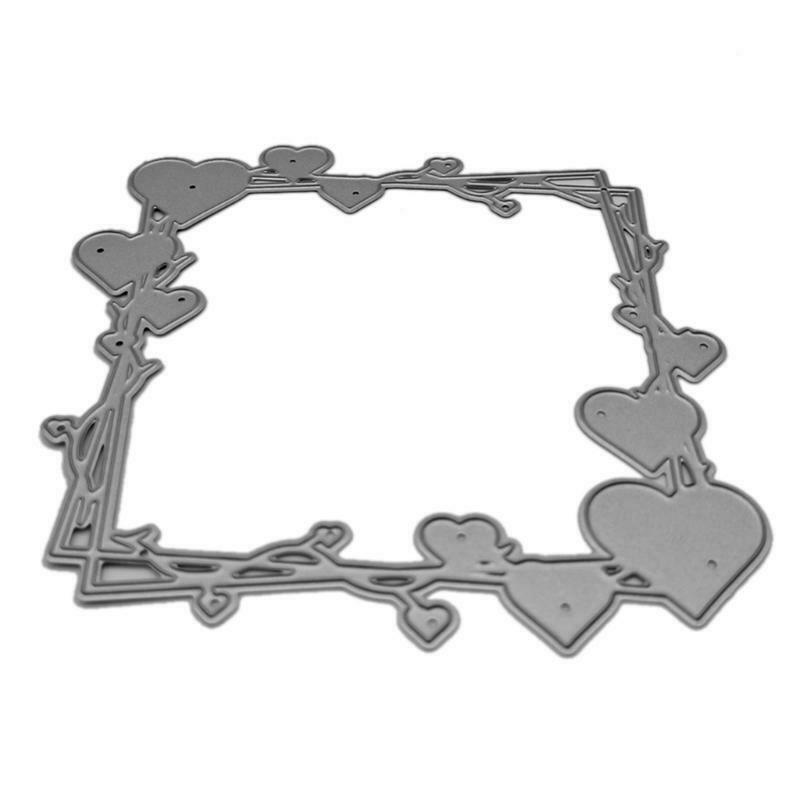 Heart Frame Metal Cutting Dies Stencil DIY Scrapbooking Album Paper Card Mold
