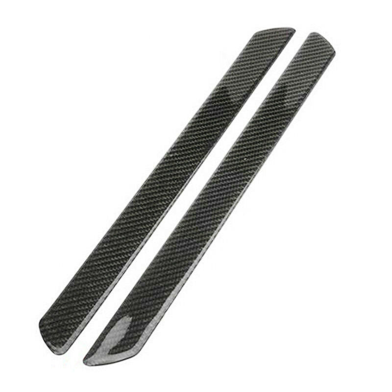 2x48.5CM Carbon Fiber Car Scuff Plate Door Sill Cover Panel Step Protector Guard