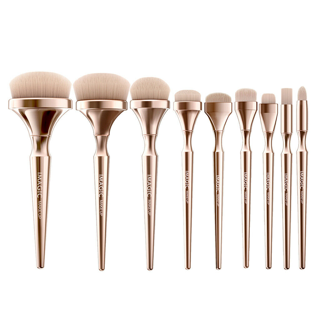 9x Brushes Makeup Cosmetic Professional Brush For Liquid Powder