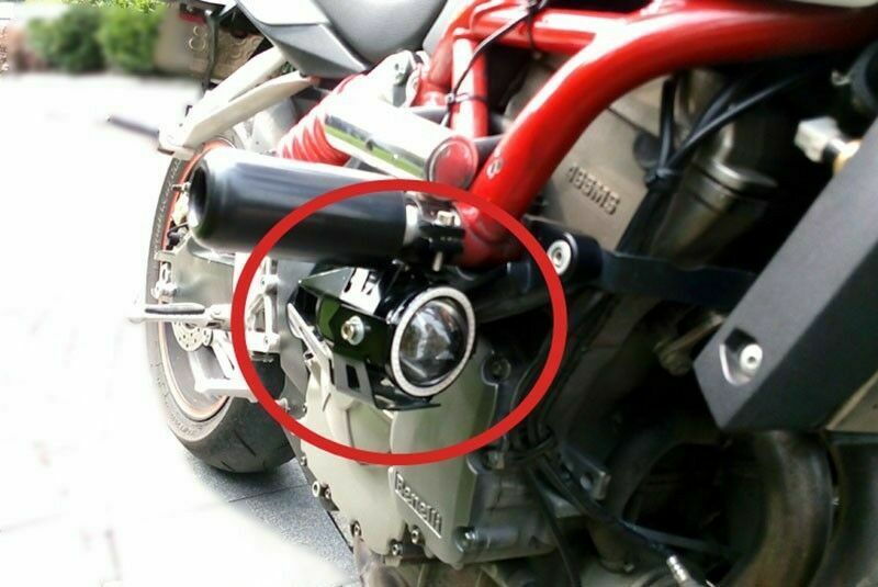 2xCREE U7 LED 125W Motorcycle Headlights Driving Fog Lights Spot Lamp DRL+Switch