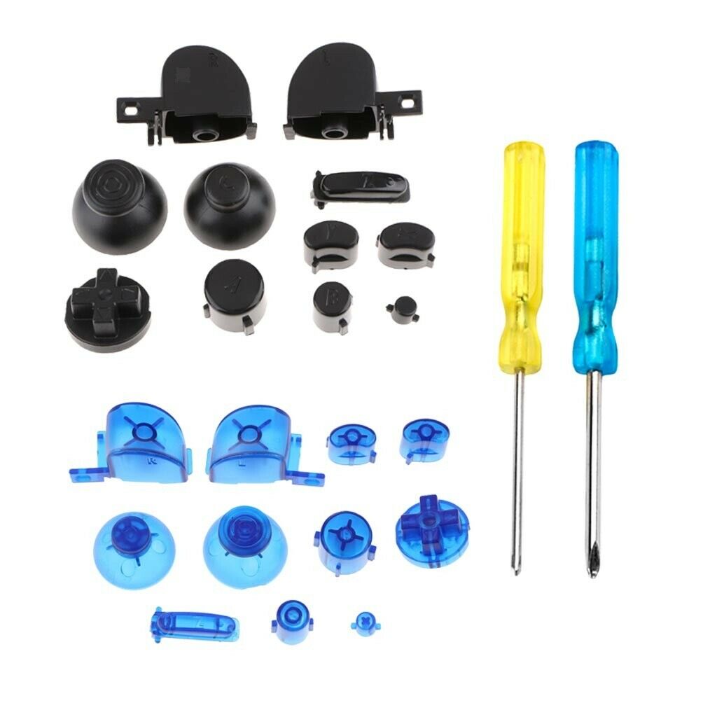 2 Sets ABXYZ Button Mod+Thumbsticks D-pad Kit for Nintendo NGC #1 + Tools