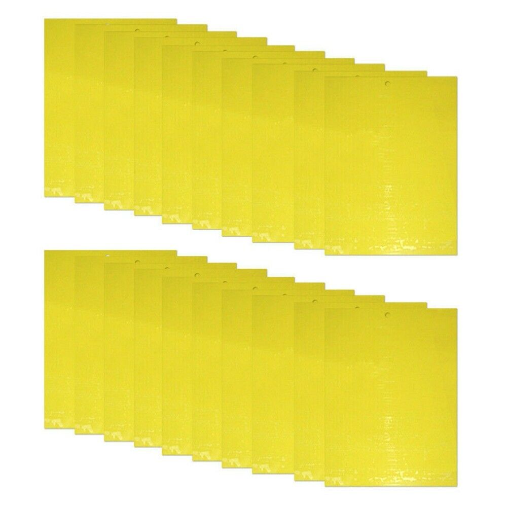 10Pcs Yellow Sticky Insect Killer Whitefly Thrip Fruit Fly Gnat Leafminer Traps
