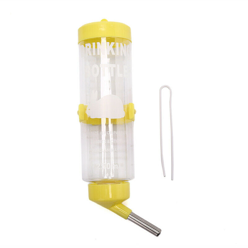 250ml Plastic Hamster Drinker Water Bottle Dispenser Hanging Pet Drinking.l8