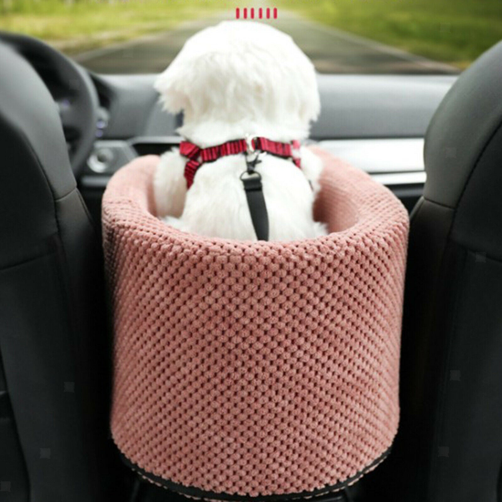 Dog Car Carrier Safety Puppy Pet Booster Seat Mat Crate for Car Armrest Cage