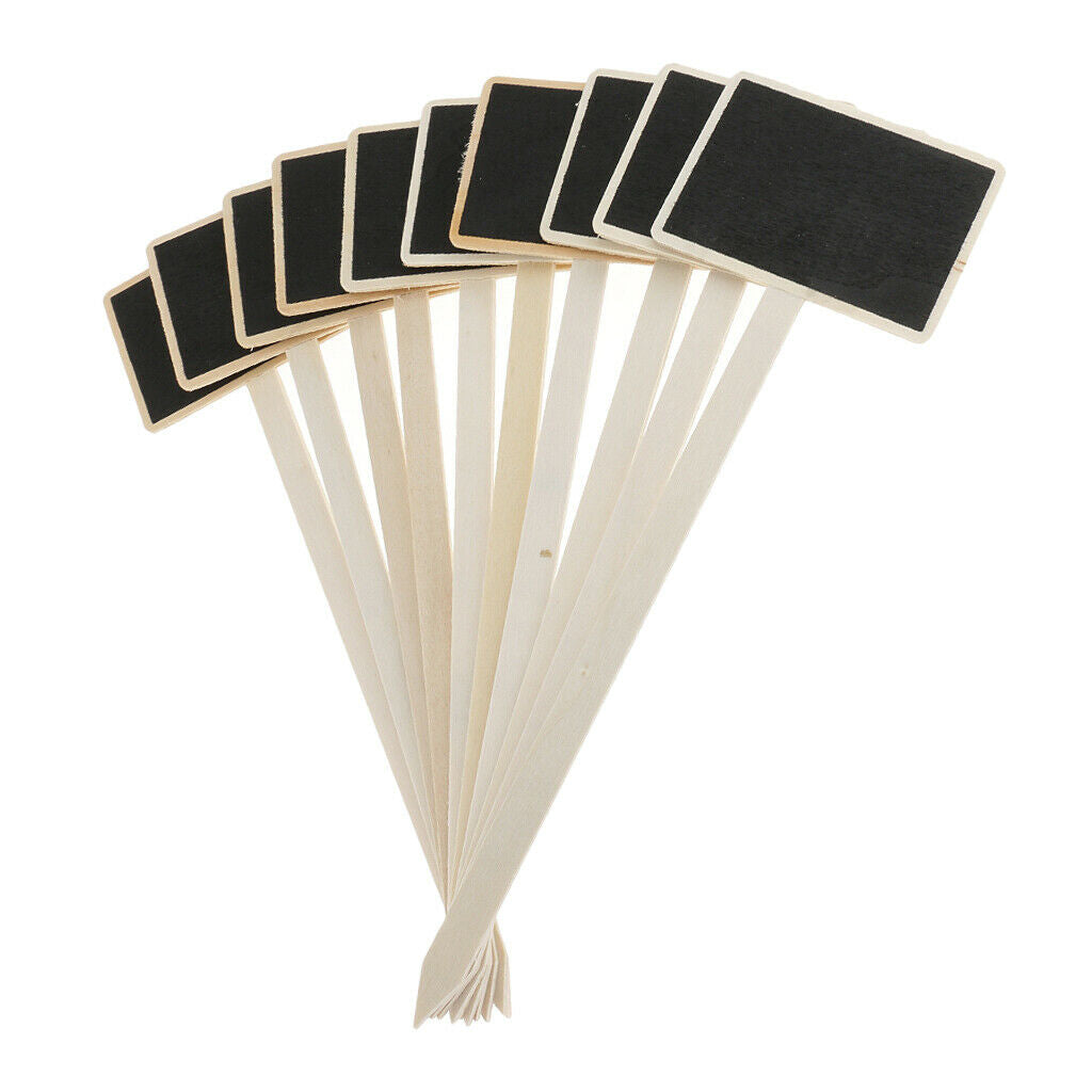 10pcs Mini Wooden Blackboard Chalkboard Black  Message Board * Birthday