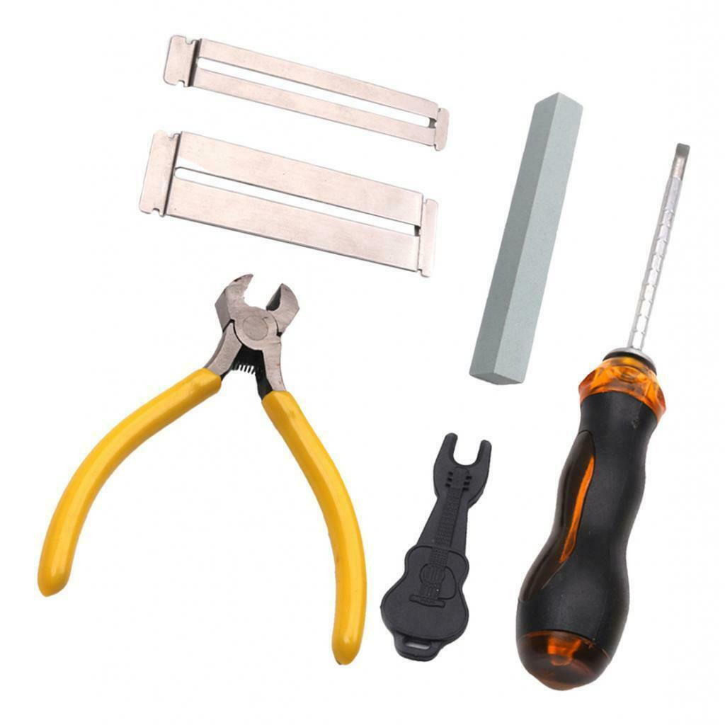 Guitar Luthier Tool Kit Supplies Fret Guards Puller Pliers Leveling Sanding