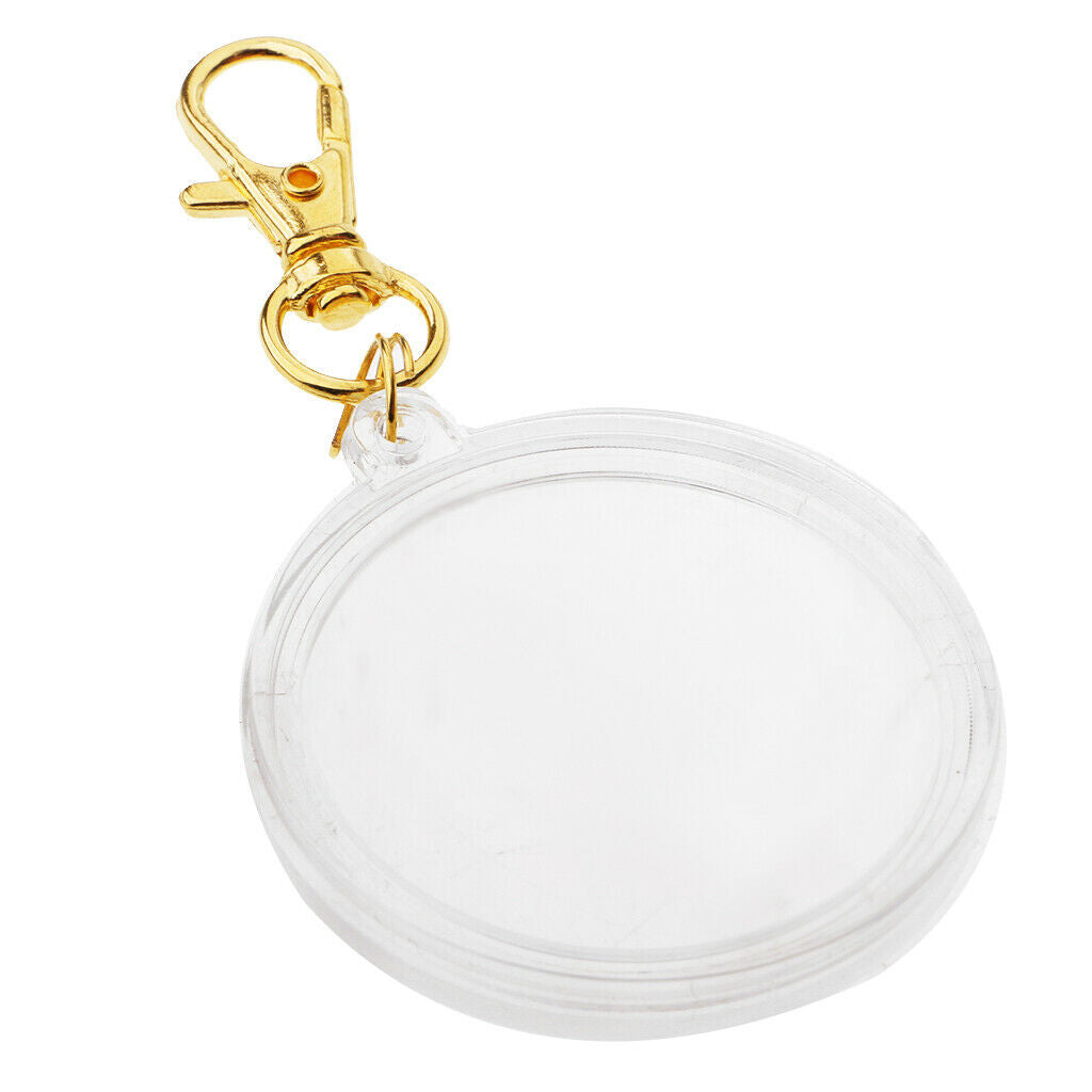 Creative Portable Coin Storage Box Holder Multi-Fonction Keyring Keychain Photo