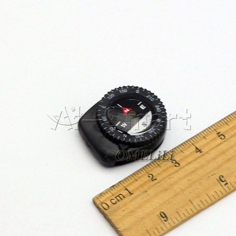 Mini Clear Liquid-filled Compass w/ Clip for Outdoor Molle Backpack Pouches