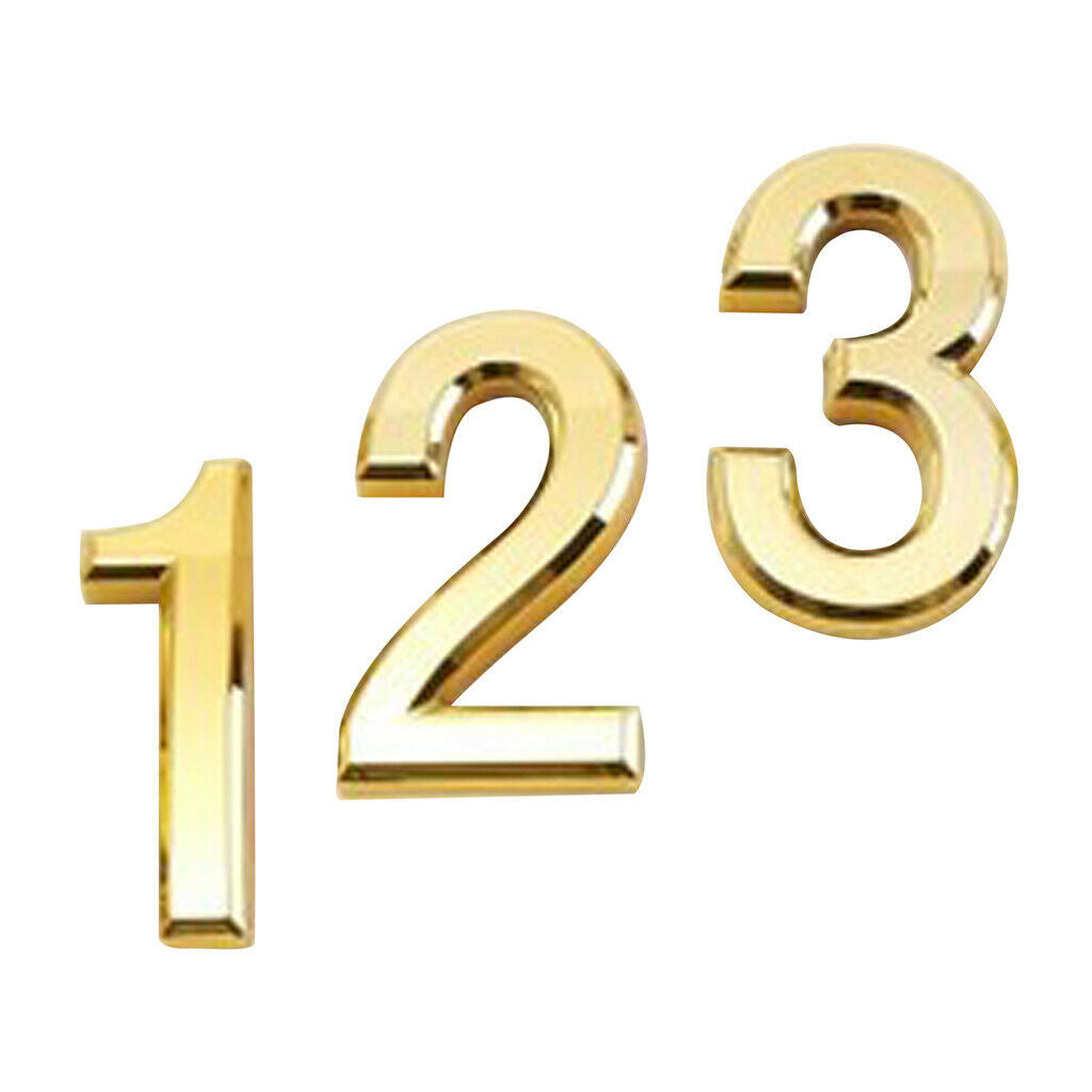 Lots 3 Contemporary Door Numbers 1-3 Personalised Name House Gate Sign