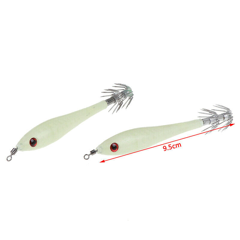 5PCs luminous shrimp fishing lures squid baits  night lures fishing tackl.l8
