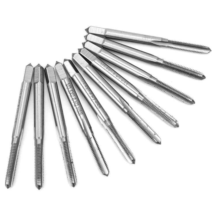 Standard Metric Straight Flute Machine Screw Thread Tap Metalworking M3.5 HSS