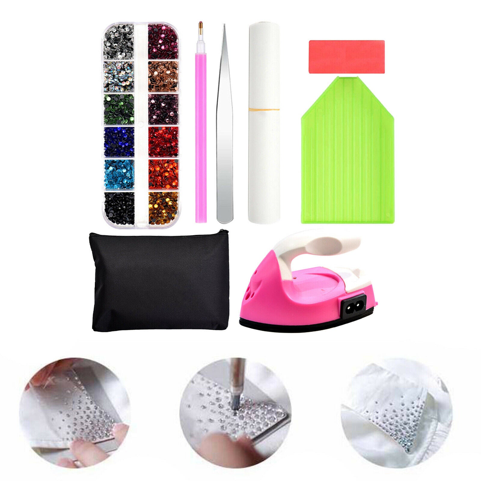 Hotfix Applicator Hot Fix Rhinestone Setter Tool - Tweezers Pencil Pickers
