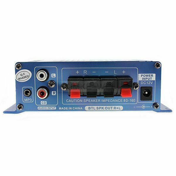 Mini Hi-Fi Amplifier for Cars Motorcycle Stereo 12V Amp
