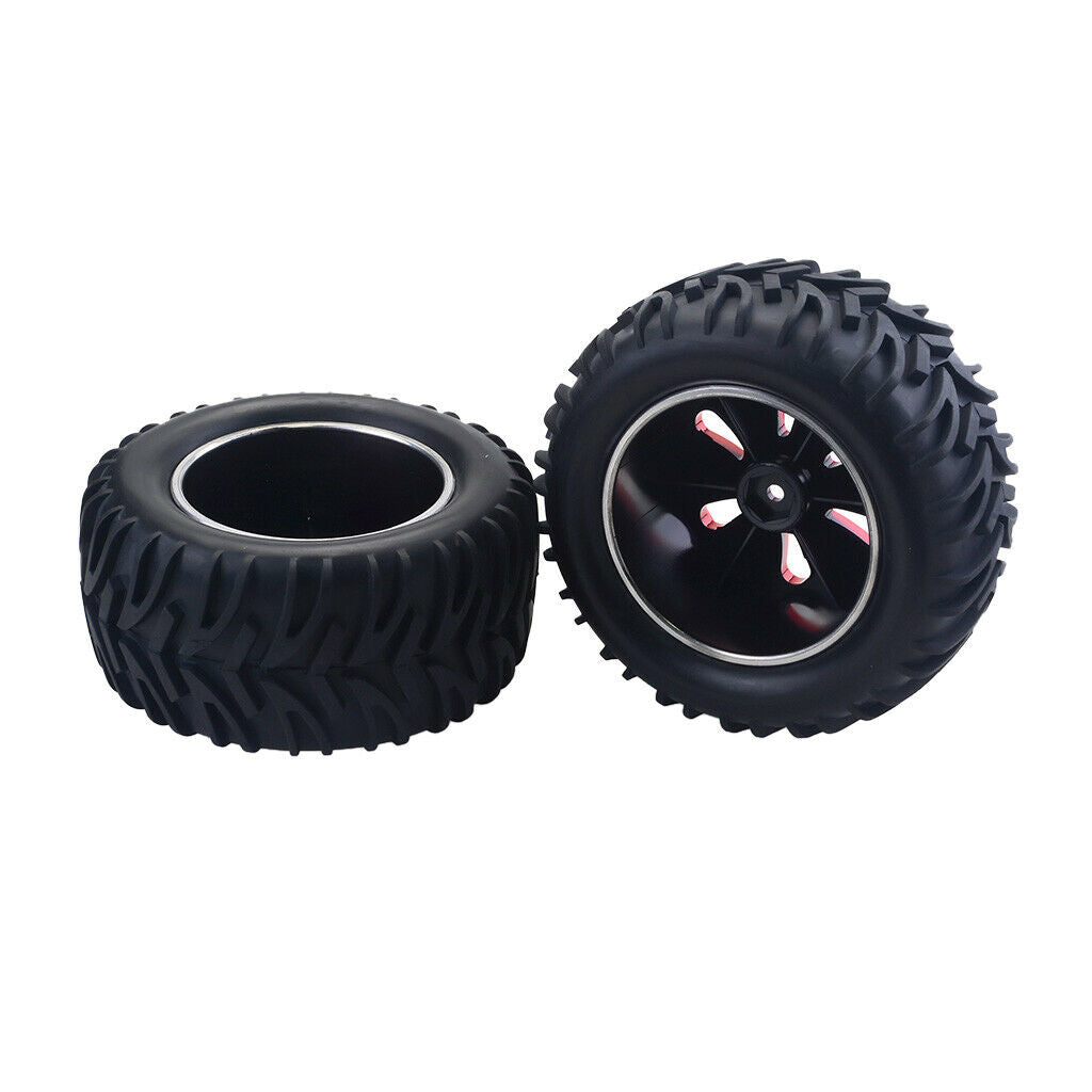 RC Climbing Monster Truck Wheels Tyres for HPI Savage MT ZD Racing Red