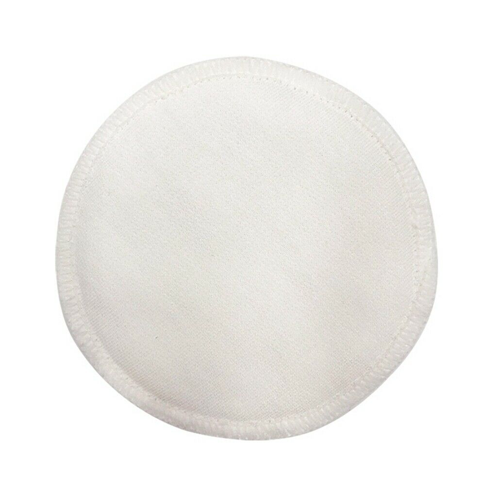 10pcs Makeup Remover Pad Bamboo Cotton Cosmetic Removal Pads Soft Reusable, 8cm