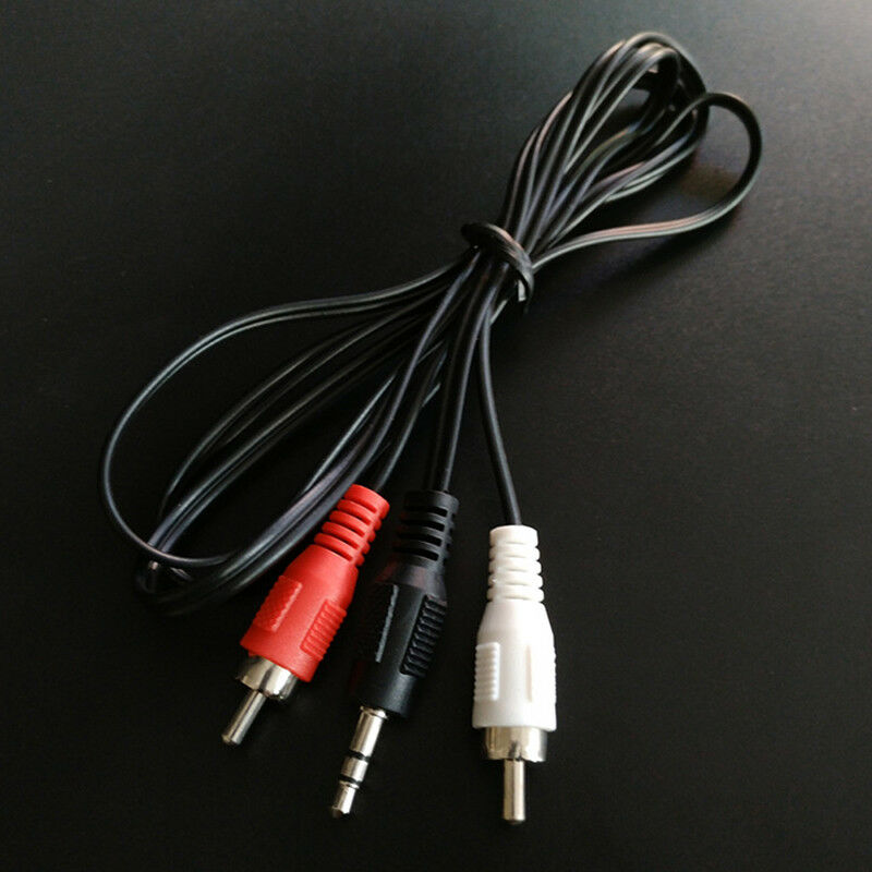 1.2m 3.9Feet 3.5mm Plug Jack to 2RCA Male Audio Cable Splitter Phone to Sp.l8
