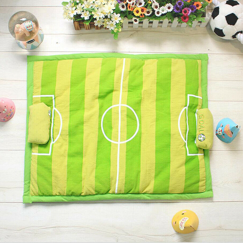 Pet Dog Cat Mat Kennel Puppy Soccer Football Game Pad Bed Cushion Green S