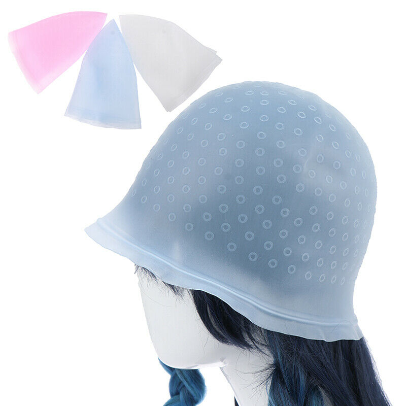 1Pc Silicone Cap Hair Coloring Highlighting Dye Cap Frosting & Meal DEAU