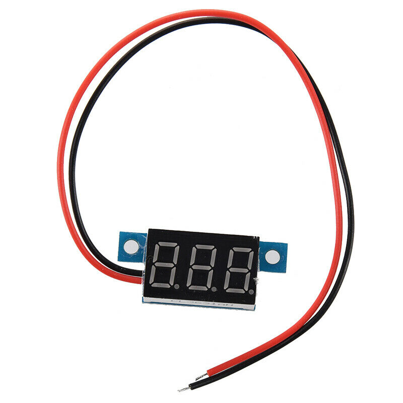 Mini Red LED Digital Voltmeter Volt Meter Panel 3.3-30V Y8R9R9