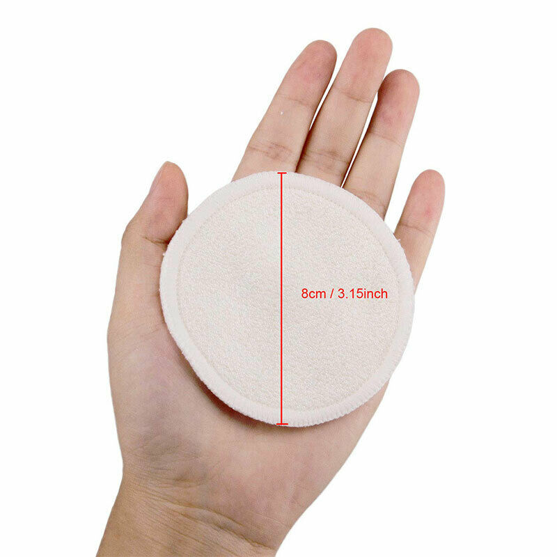Lot Of 12 Disks Makeup Remover Washable And Reusable Fiber Natural Bamboo