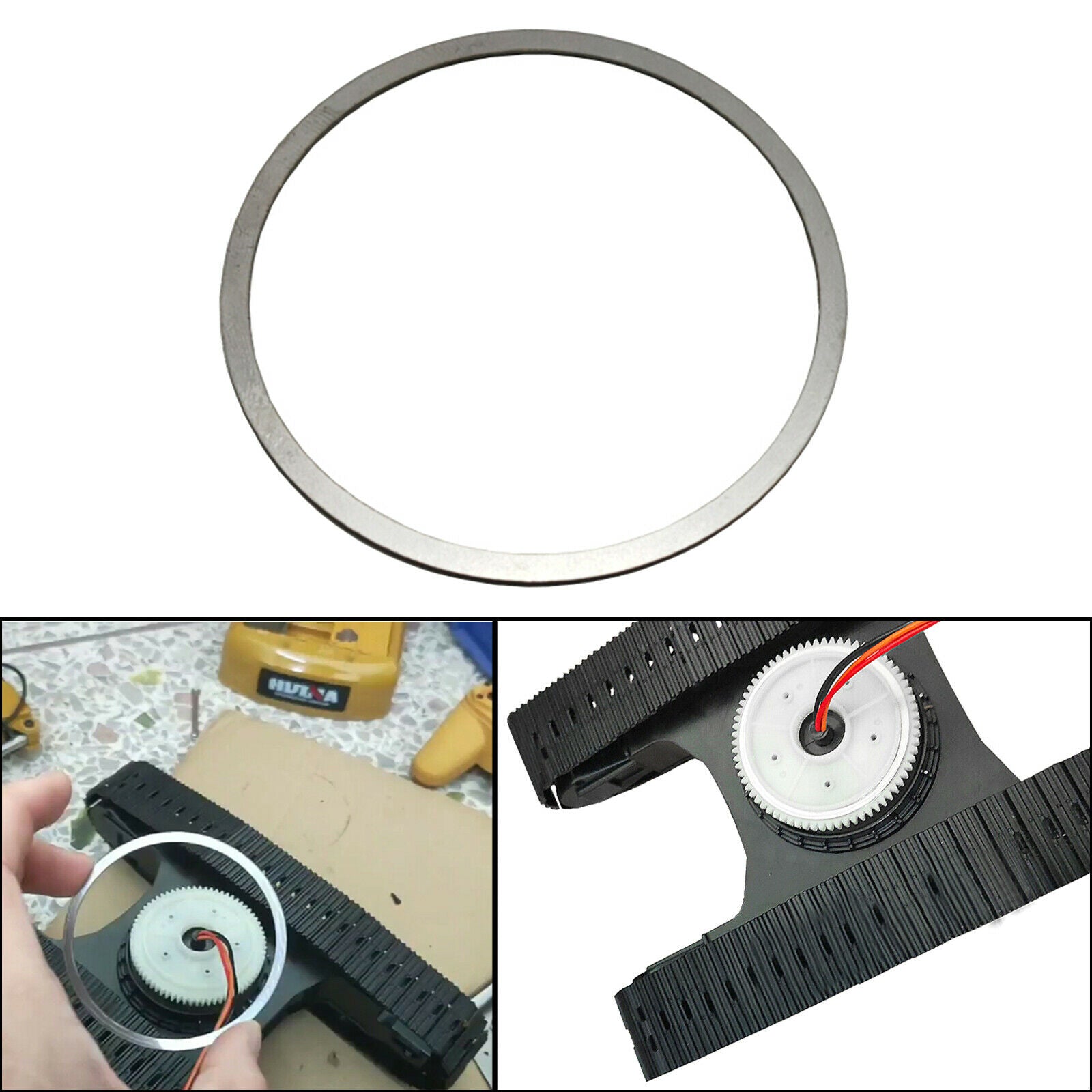 For HUINA 580 1/14 23 Channels RC Excavator Metal Gasket Rotation Upgrade Part