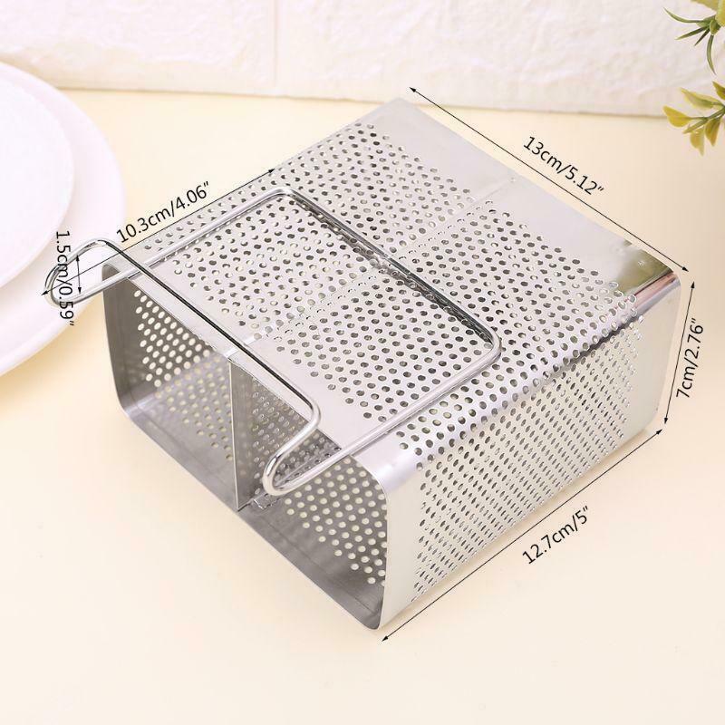 Stainless Steel Chopsticks Spoons Fork Cutlery Holder Organizer Rack Drainer
