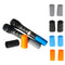 2 Pieces Microphone Battery   End Cover Slip Holder for Mic Parts Blue