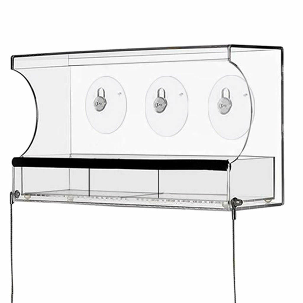 Window Bird Feeder Hummingbird Birdfeeder Birdhouse Kit Balcony Lanai Garden