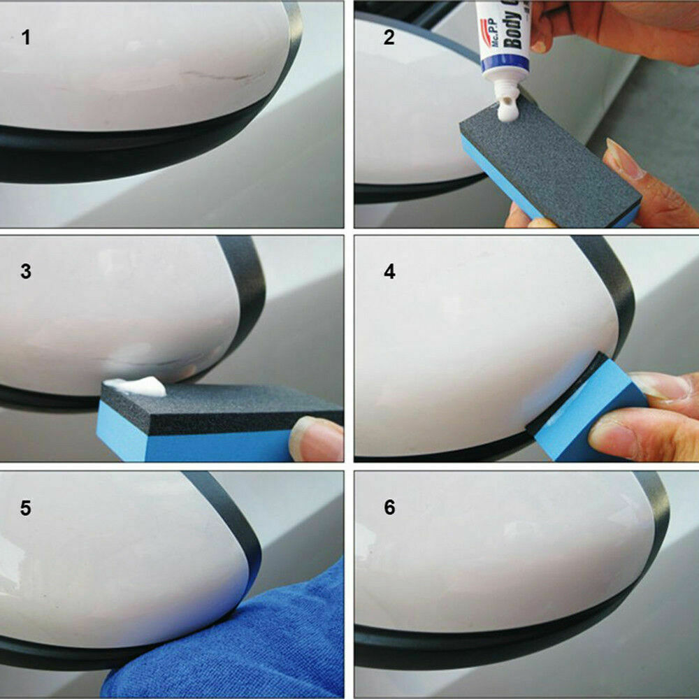 Car Scratch Repair Remover Car Paint Strong Decontamination Wax Abrasives+Sponge