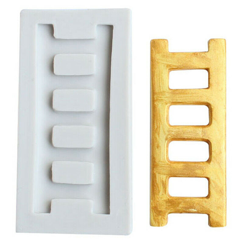 Ladder Fondant Silicone Mold Biscuits Chocolate Mould Cake Decorating Too.l8