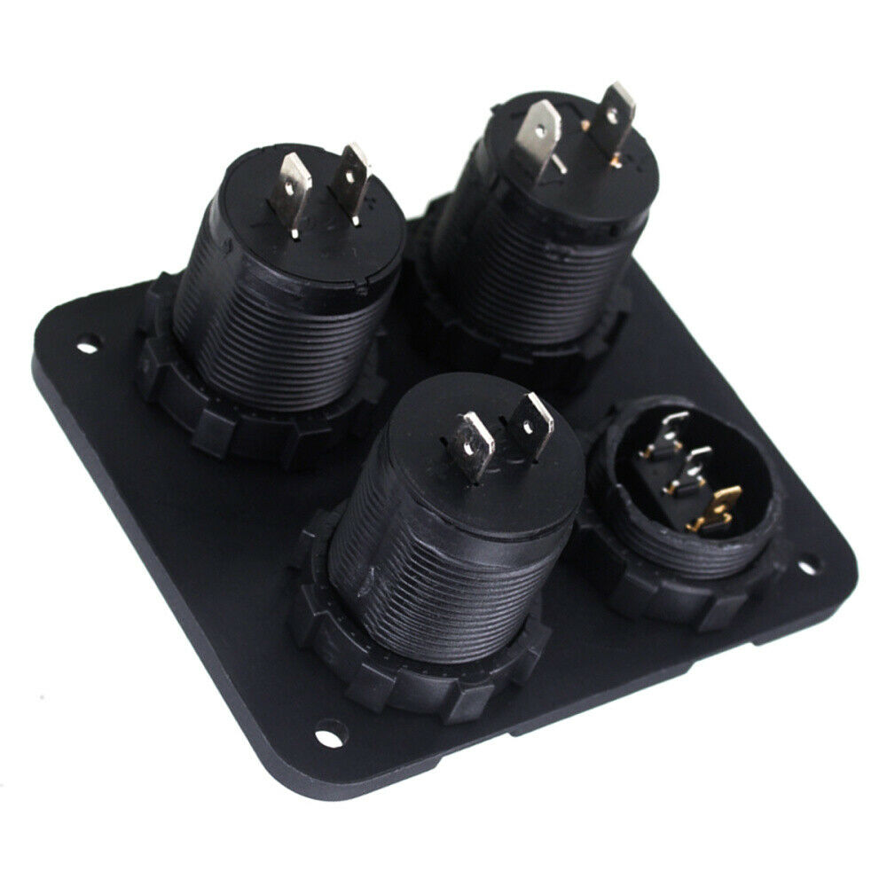 LED 24V 2.1A Car Cigarette Lighter Socket Dual USB Charger Adapter Voltmeter