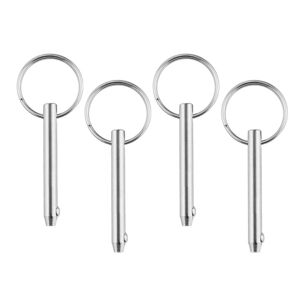 4pcs Spring Ring Deck Accessories, Quick Release Pin for Kayak Marine Boat