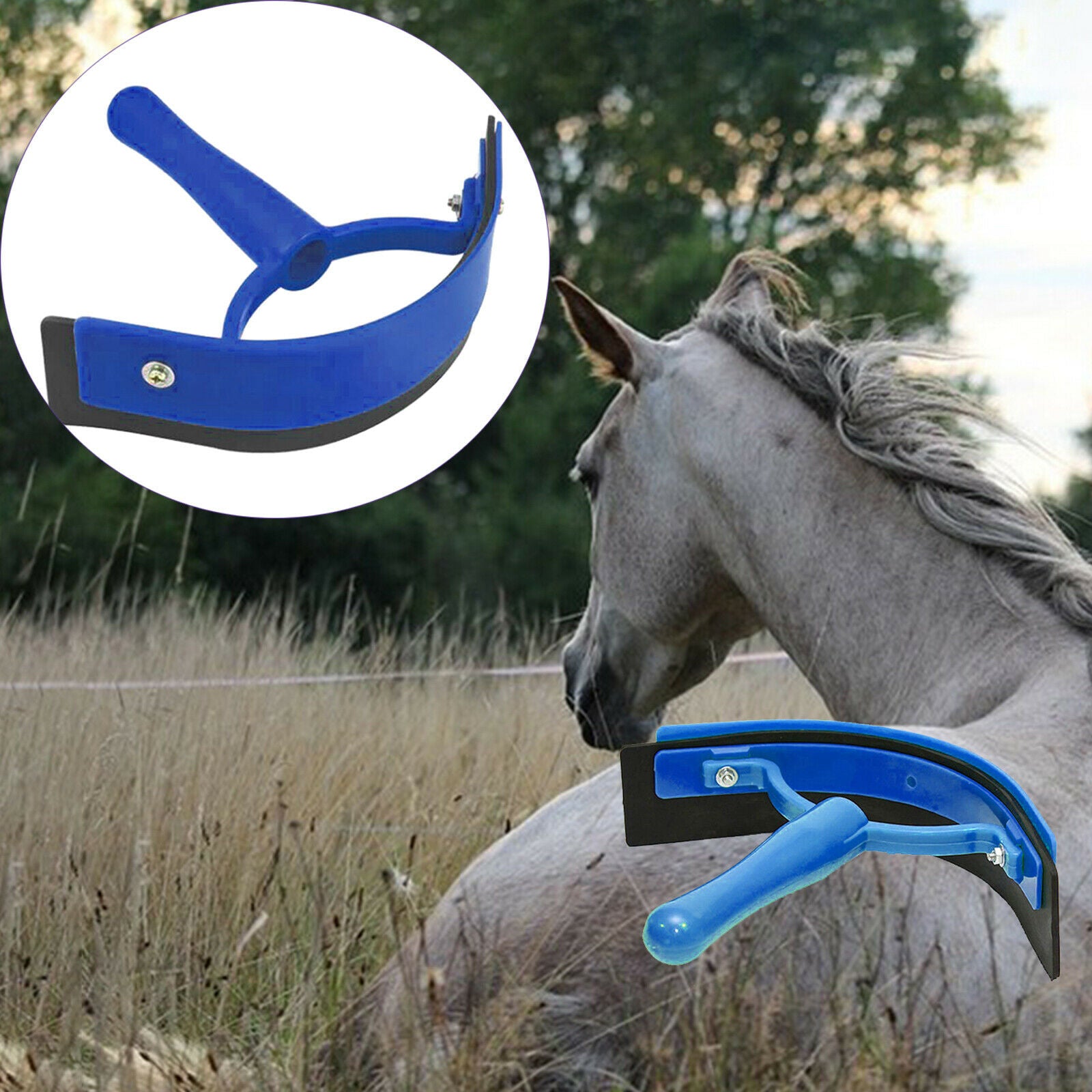Horse Sweat Scraper Grooming Shaving Animal Equine Brushes Care Tool Equip